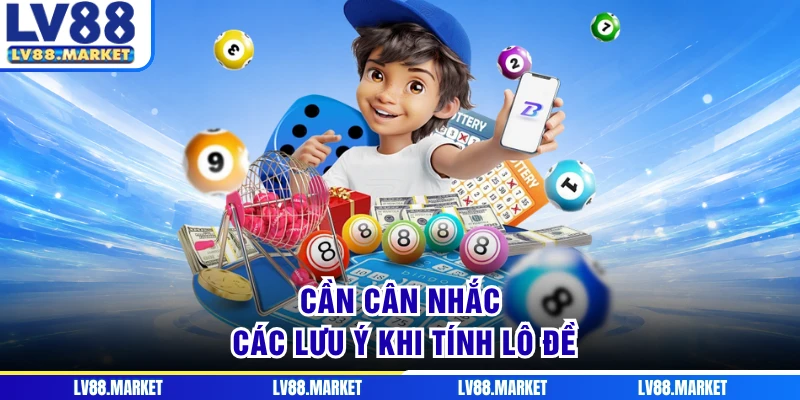 Cần cân nhắc các lưu ý khi tính lô đề