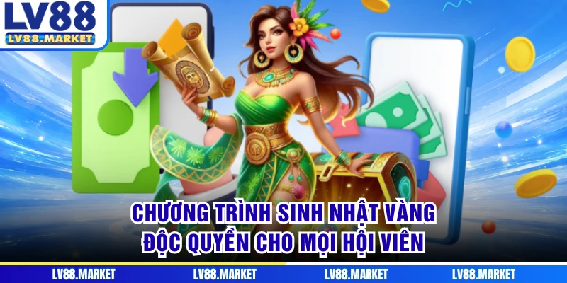 Chương trình sinh nhật vàng độc quyền cho mọi hội viên