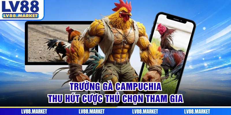 Trường gà Campuchia thu hút cược thủ chọn tham gia